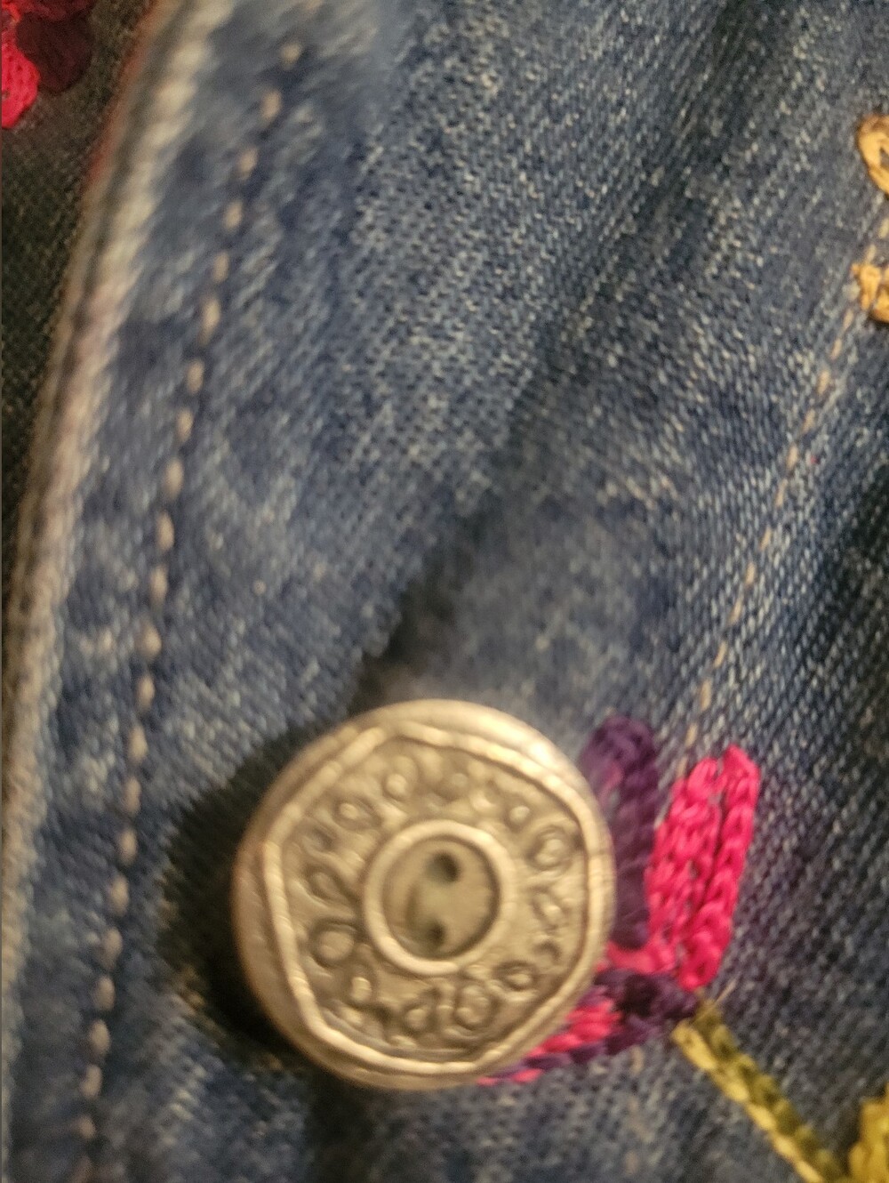 Chico's Vintage Denim Jacket - Picture 6 of 12
